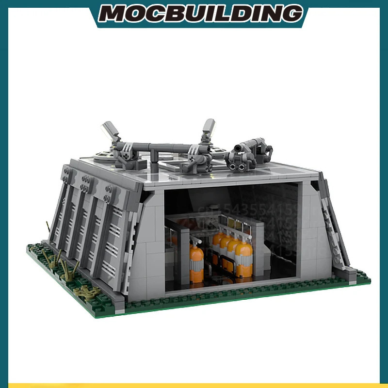 Endor Bunker qalʻasi bazasi MOC qurilish gʻishtlari texnologiya gʻishtlari DIY modeli yigʻiladigan displey oʻyinchoqlar sovgʻalar 1188 dona