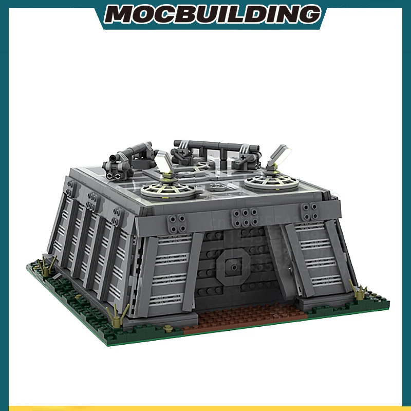 Endor Bunker qalʻasi bazasi MOC qurilish gʻishtlari texnologiya gʻishtlari DIY modeli yigʻiladigan displey oʻyinchoqlar sovgʻalar 1188 dona