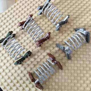 Строительный блок MOC часть дороги баррикады Военные Аксессуары препятствия война сцены строительства совместимы с деталями Lego