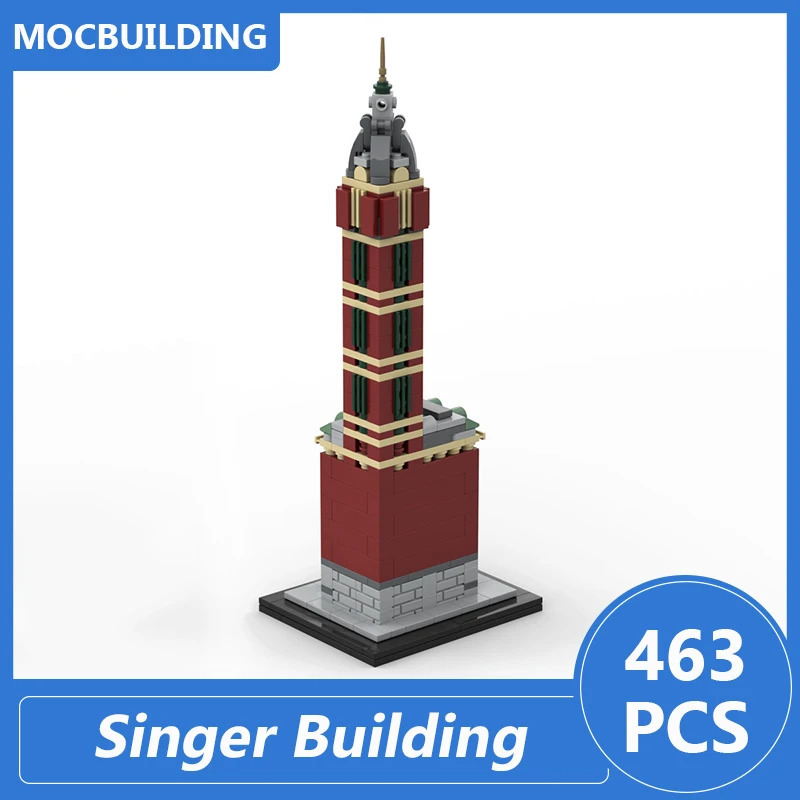 Певица, здание, масштабная модель 1:800, блоки Moc, сделай сам, сборка кирпичей, архитектура, образовательная креативная коллекция, игрушки, подарки, 463 шт.