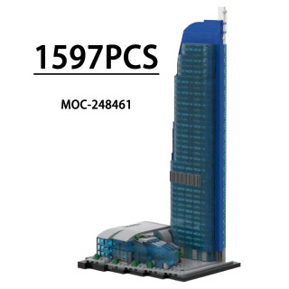 MOC-248461 qurilish toʻplami: 1597 qismdan iborat osmonoʻpar modeli - bolalar uchun oʻquv oʻyinchoq, tugʻilgan kun, Rojdestvo, Yangi yil uchun sovgʻa