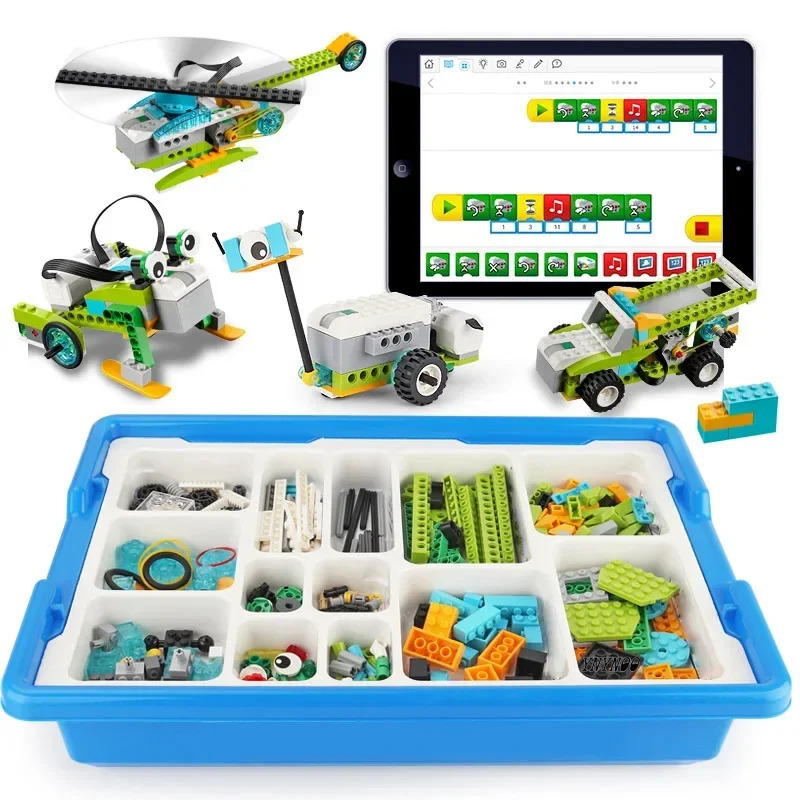 YANGI WeDo 2.0 qurilish bloklari robototexnika qurilish dvigateli sensori toʻplami Wedo 2.0 DIY oʻquv elektr STEM oʻyinchoqlariga mos keladi