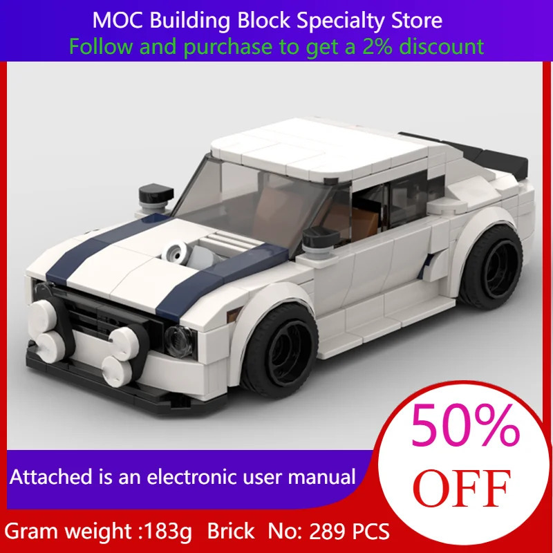 289 dona MOC City Speed ​​​​1972 Mk2 qurilish bloklari modeli oʻgʻil bolalar uchun kattalar uchun Rojdestvo sovgʻasi uchun ijodiy qurilish oʻyinchoqlari