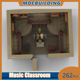 MOC qurilish toʻplami: Musiqa sinfi (262 dona) - koʻrgazma, oʻquv oʻyinchoq, sovgʻa, meʻmoriy qurilish toʻplamlari toʻplami uchun quriladigan model