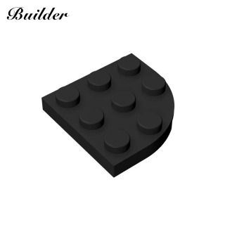 Little Builder 30357, строительные блоки, технологические DIY 3x3, клиновая пластина с закругленной дугой, MOC, развивающая игрушка для творчества для детей черный