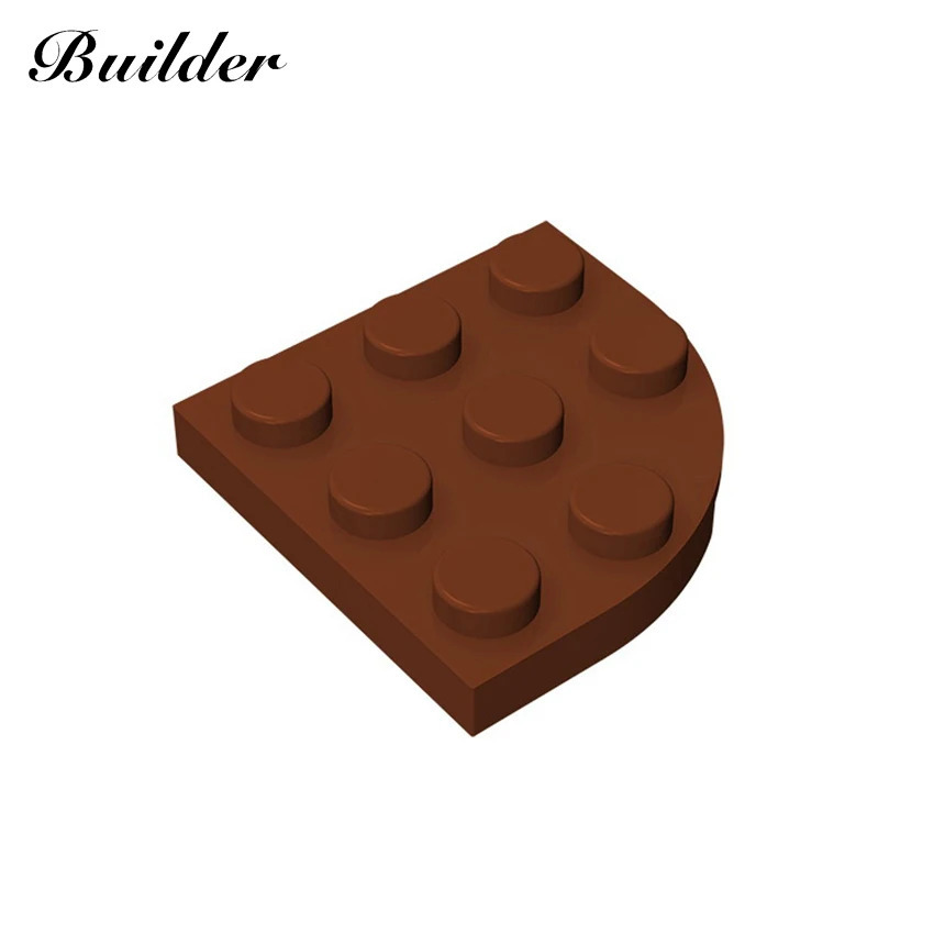 Little Builder 30357, строительные блоки, технологические DIY 3x3, клиновая пластина с закругленной дугой, MOC, развивающая игрушка для творчества для детей