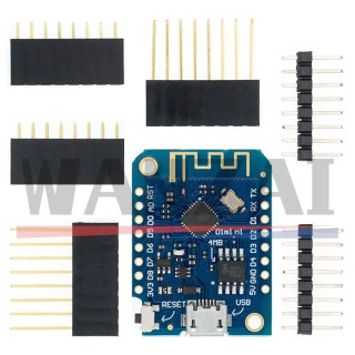 Wemos D1 Mini V3.0.0 WIFI Internet-narsalarni rivojlantirish kengashi Arduino Nodemcu V2 MicroPython uchun ESP8266 CH340 CH340G 4MB