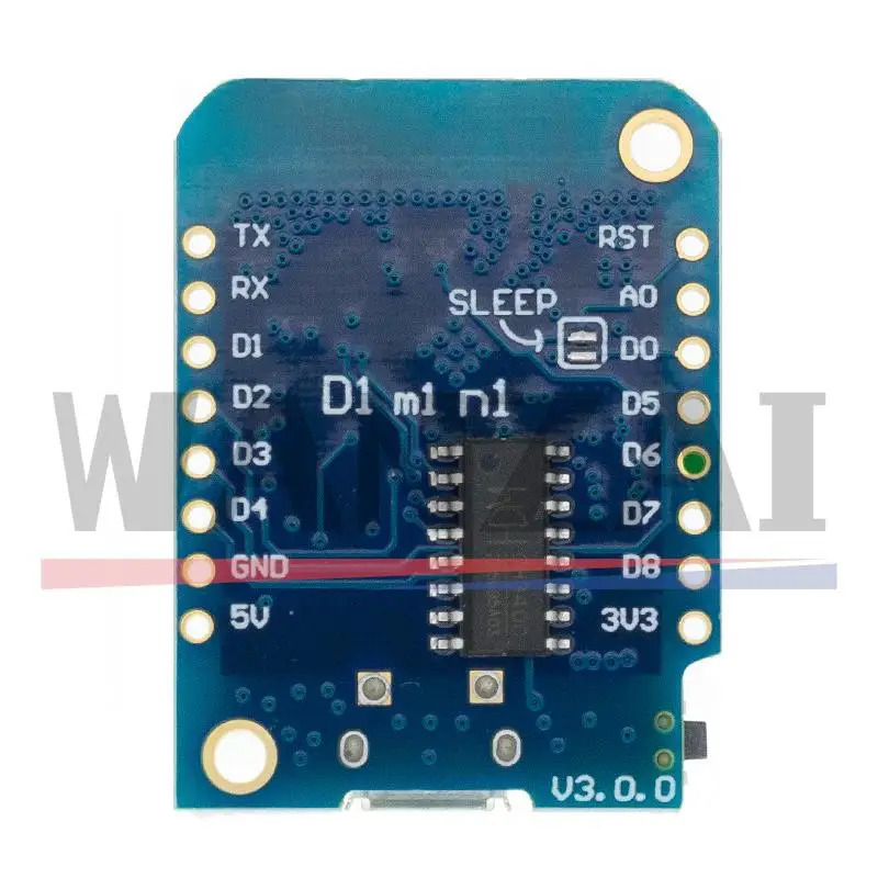 Wemos D1 Mini V3.0.0 WIFI Internet-narsalarni rivojlantirish kengashi Arduino Nodemcu V2 MicroPython uchun ESP8266 CH340 CH340G 4MB