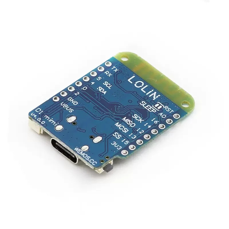WEMOS D1 Mini V4.0.0 TYPE-C USB WIFI Internet-narsalar platasi ESP8266 4MB MicroPython Nodemcu Arduino bilan mos keladi