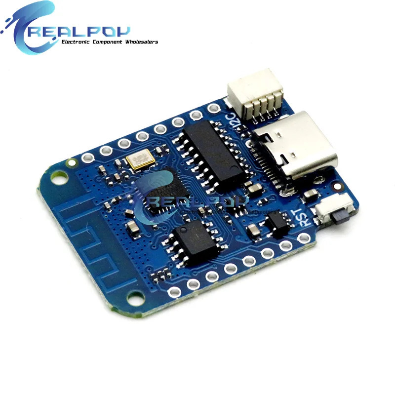 WEMOS D1 Mini V4.0.0 TYPE-C USB WIFI Internet-narsalar platasi ESP8266 4MB MicroPython Nodemcu Arduino bilan mos keladi