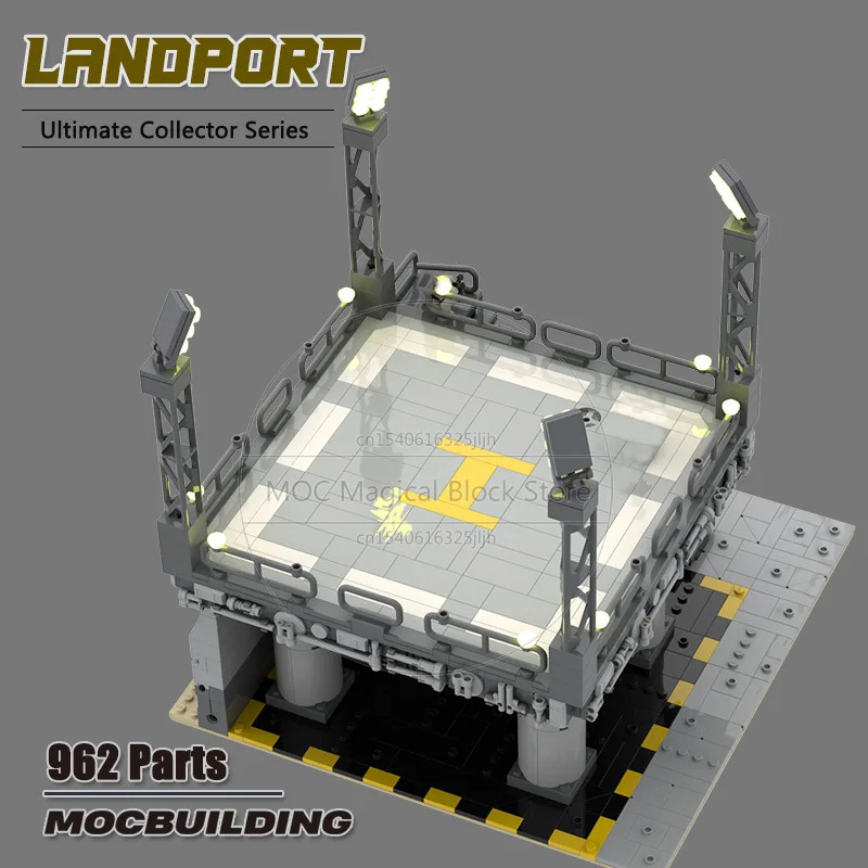 Фильм Сцена Moc Строительные Блоки Императорская База Landport Коллекция Диорама Дисплей Модель Технология Кирпичи Игрушки Рождественские Подарки