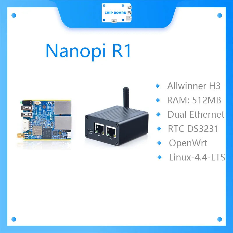 Nanopi R1 Двухэкранный маршрутизатор Интернета вещей IoT, поддержка Ubuntu и OpenWrt с открытым исходным кодом