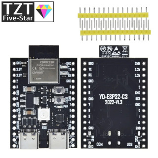 ESP32 / ESP32-C3 WiFi + Bluetooth 5,0 Интернет вещей Dual Type-C макетная плата, основная плата для Arduino
