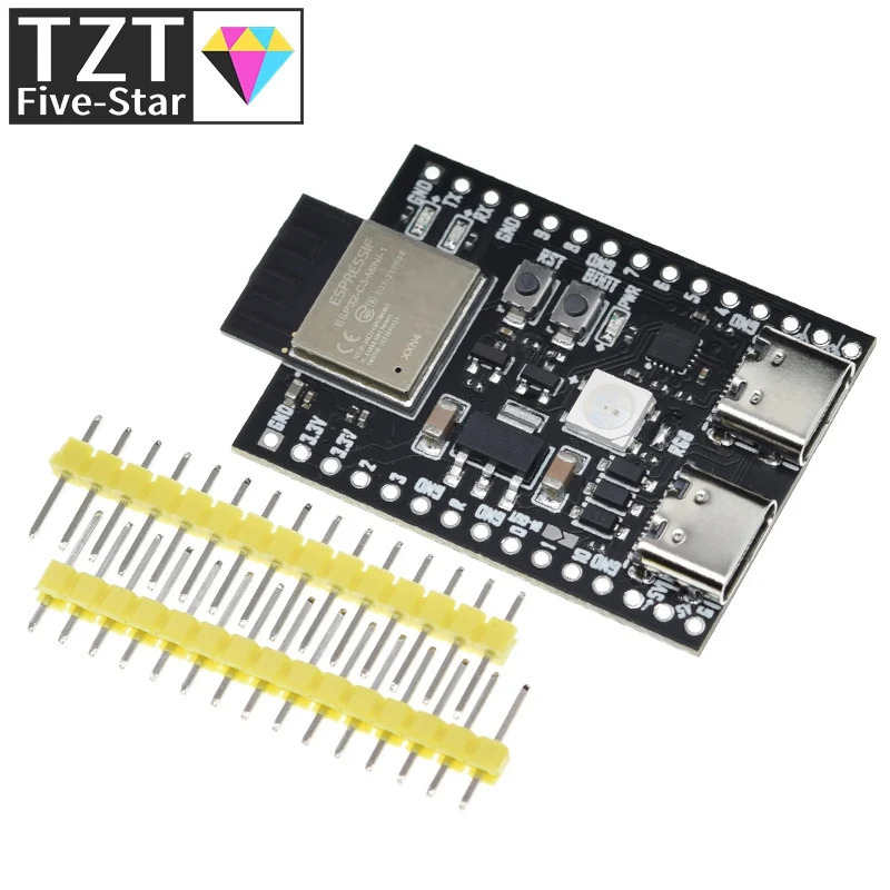 ESP32 / ESP32-C3 WiFi + Bluetooth 5,0 Интернет вещей Dual Type-C макетная плата, основная плата для Arduino