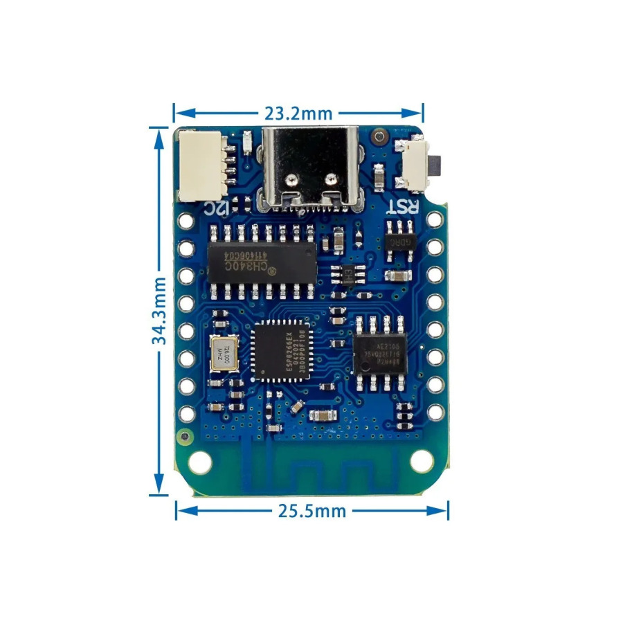 Для WEMOS D1 Mini V4.0.0 TYPE-C USB WIFI плата Интернета вещей на базе ESP8266 4 МБ MicroPython Nodemcu для Arduino, совместимая