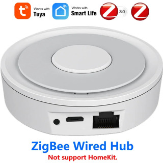 Tuya ZigBee Wireless/Wired Smart Gateway Hub Bridge masofaviy Wi-Fi aloqa qurilmalari Markaziy boshqaruv xosti Smart Life APP bilan ishlaydi черный