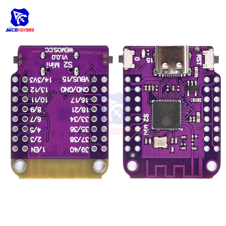 ESP32 S2 Mini WiFi moduli ESP32-S2 4MB Flash Type-C IoT ishlab chiqish platasi MicroPython bilan mos keladi
