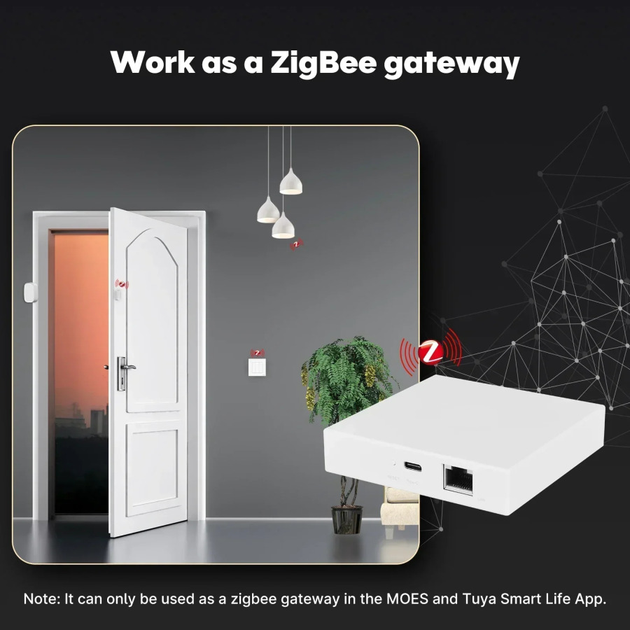 TONGOU Matter Gateway, Tuya Zigbee Hub, голосовое управление с Siri, HomeKit, SmartThings, Google Assistant, умный дом