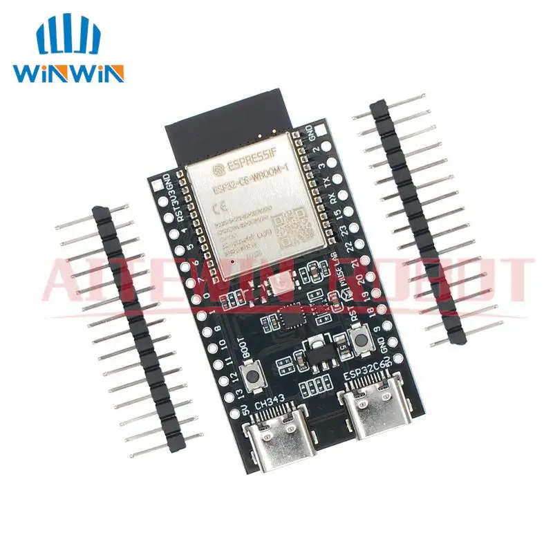 ESP32 ESP32-C6 WiFi + Bluetooth Интернет вещей Двойная плата разработки Type-C Основная плата ESP32-C6-DevKit C N4R2 для Arduino