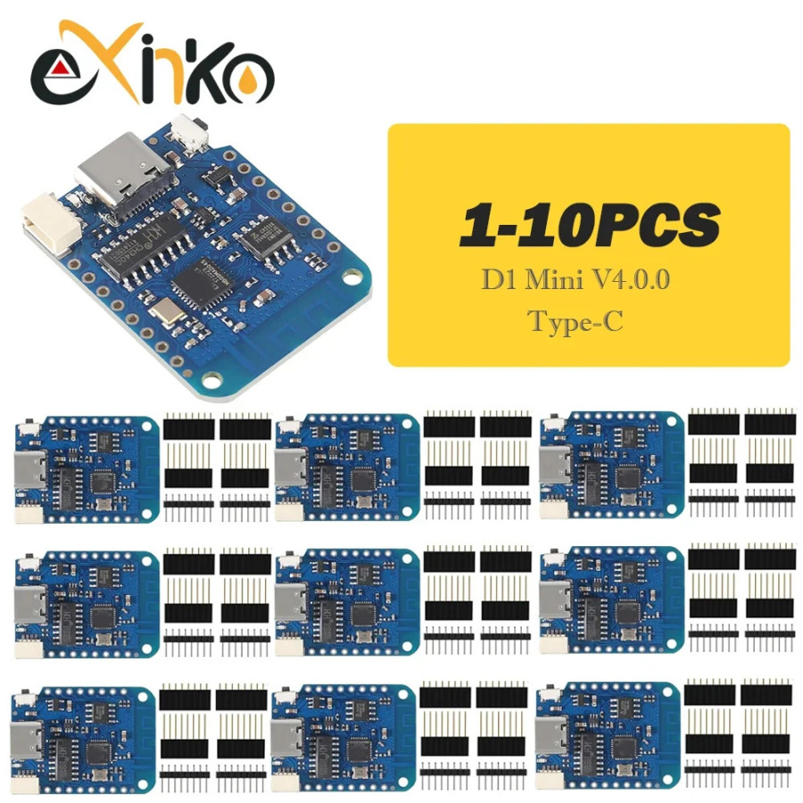 1/5/10 шт. WeMos D1 Mini ESP8266 WIFI Интернет вещей макетная плата на базе ESP-8266 D1 Mini V4.0.0 NodeMCU Lua плата IOT