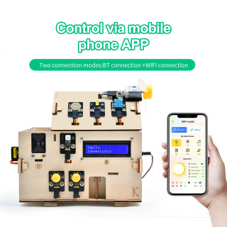   Полный стартовый набор Keyestudio для умного дома с поддержкой IoT для Arduino ESP32, образовательный набор STEM для программирования на MicroPython, электронный набор для самостоятельной сборки