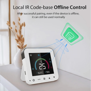 Wi-Fi контроллер кондиционера цифровой дисплей в реальном времени ЖК-панельные устройства Tuya Smart Life беспроводной пульт дистанционного управления Alexa Google Home