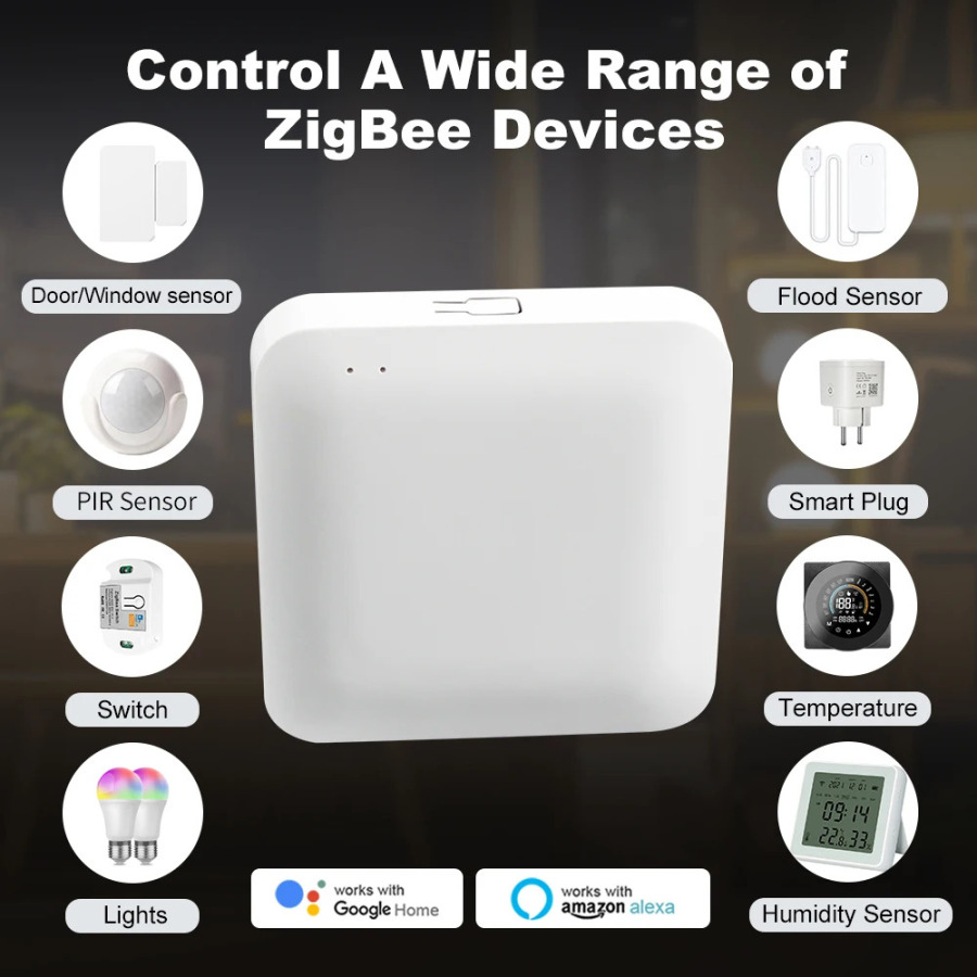 Умный Wi-Fi/Bluetooth/ZigBee 3.0 мультирежимный смарт-шлюз/беспроводной хаб, совместимый с Tuya, Alexa, Google Home Assistant