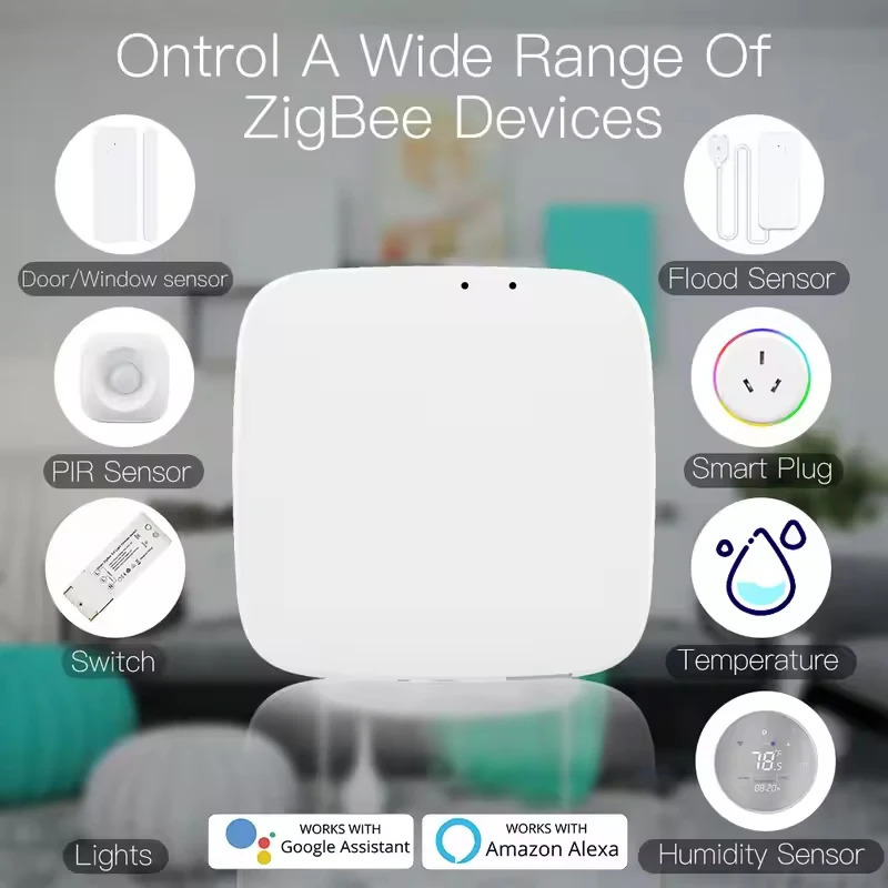 Moes Tuya ZigBee 3.0 Smart Gateway Hub Smart Home Bridge Smart Life ilovasi simsiz masofadan boshqarish pulti Alexa Google Home bilan ishlaydi