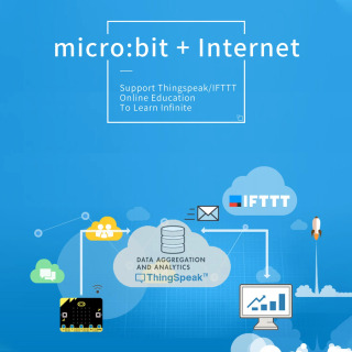 Комплект microbit ELECFREAKS Smart Science IoT, стартовый комплект microbit Sensor Data to The Cloud Internet с RTC (без Micro:bit)