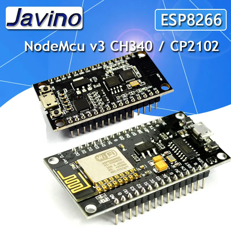 Беспроводной модуль NodeMcu V3 CH340/CP2102 Lua, Wi-Fi, макетная плата на базе ESP8266, с usb для Arduino, с usb-портом