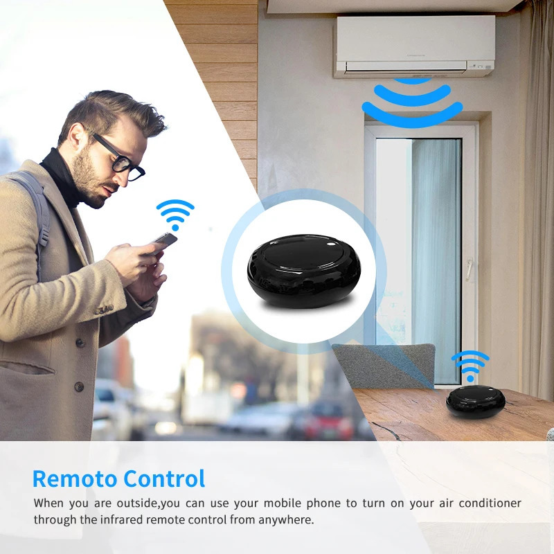Инфракрасный пульт дистанционного управления Tuya Wi-Fi, устройства для умного дома, универсальный, совместимый с Alexa Google Home Voice Assistant TV Air