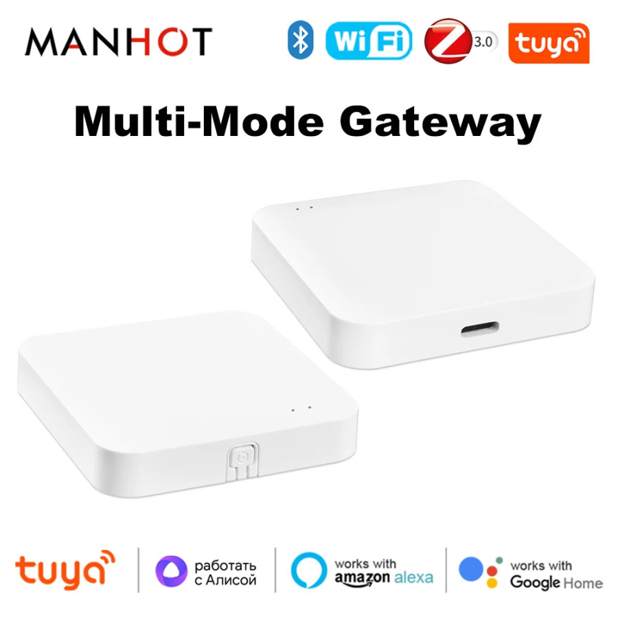 Tuya Zigbee 3.0 Gateway Hub Умный дом Беспроводной мост работает с приложением Smart Life Дистанционное управление Автоматизация Интеллектуальное устройство