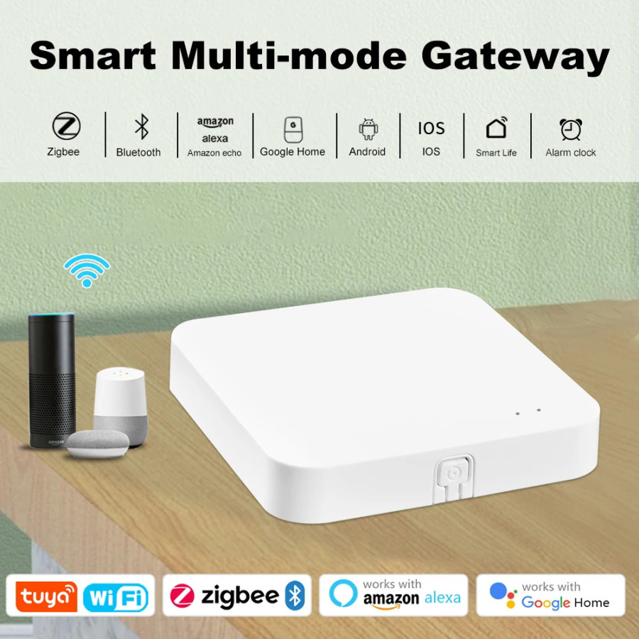 Tuya Zigbee 3.0 Gateway Hub Умный дом Беспроводной мост работает с приложением Smart Life Дистанционное управление Автоматизация Интеллектуальное устройство