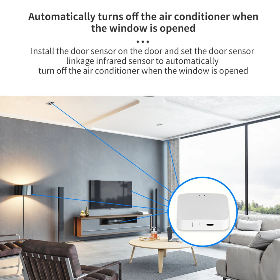 Simsiz simli shlyuz ZigBee 3.0 Tuya Smart Hub Bridge Smart Life ilovasi masofadan boshqarish pulti Alexa Google Home Assistant bilan ishlaydi