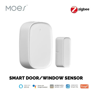 MOES ZigBee/WiFi aqlli eshik sensori, uyingizni Tuya ilovasi, deraza/eshikni aniqlash va aqlli hayot mosligi bilan himoya qiling БЕЛЫЙ