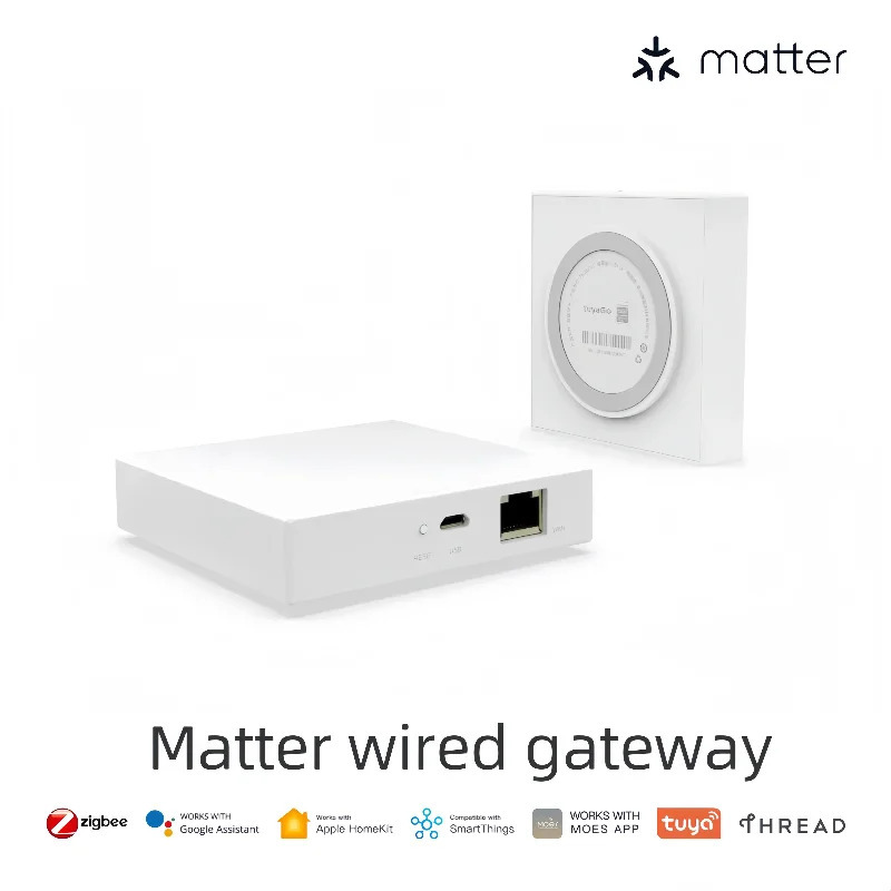 Умный шлюз Tuya Matter и проводной шлюз Tuya Zigbee совместимы с HomeKit, Google Home, Alexa, SmartThings Zemismaryt