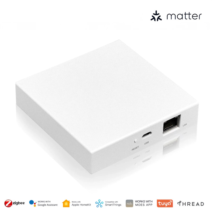 Умный шлюз Tuya Matter и проводной шлюз Tuya Zigbee совместимы с HomeKit, Google Home, Alexa, SmartThings Zemismaryt