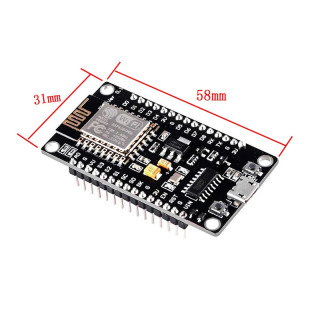 ESP8266 NodeMcu v3 Lua moduli Wi-Fi CH340 simsiz Internetni rivojlantirish kengashi ESP8266 antennali PCB va Arduino uchun USB porti Хаки