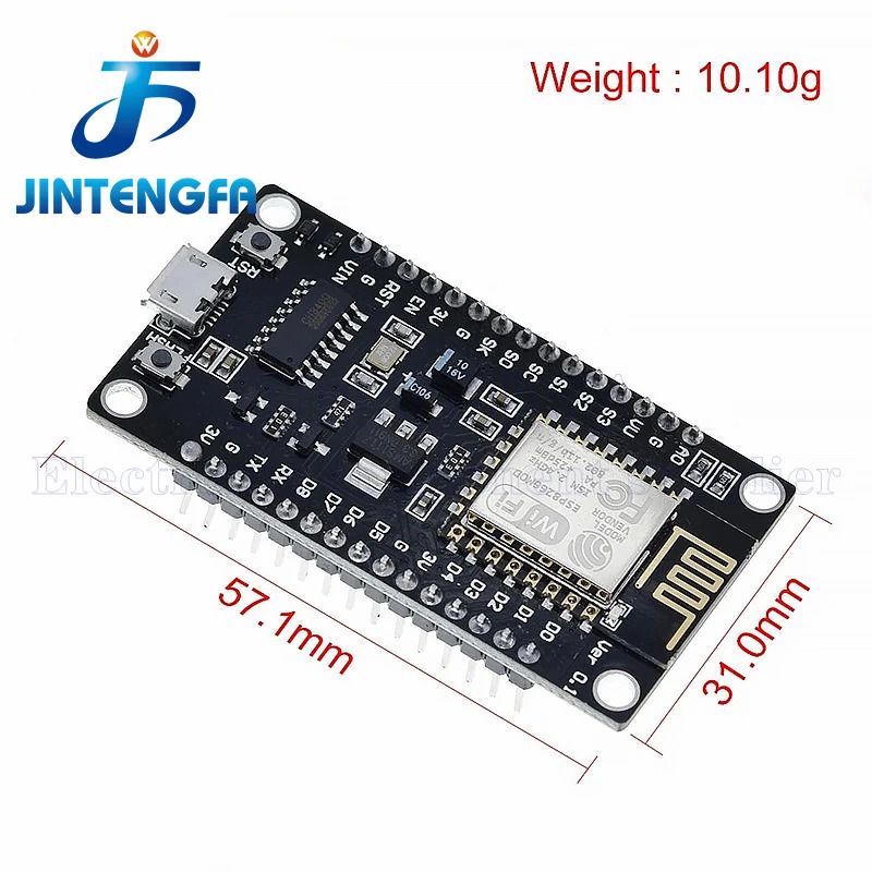 Беспроводной модуль NodeMcu V3 CH340 Lua WIFI Плата разработки Интернета вещей ESP8266 с антенной печатной платы и USB-портом для Arduino