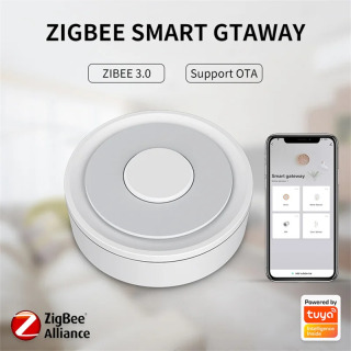 HomeKit ZigBee Gateway Hub Smart Home Wireless/Simed Bridge Tuya Smart Life Apple iPhone Siri Alexa Google Home bilan ishlaydi.