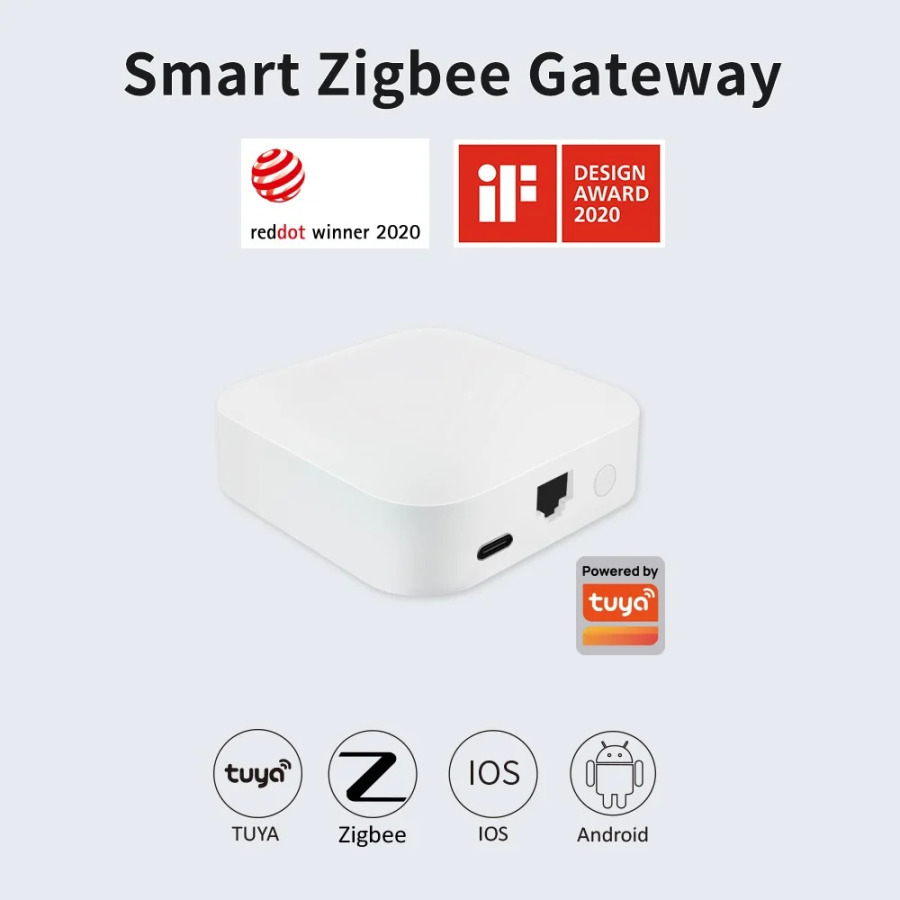 Lincukoo Tuya ZigBee Smart Gateway (Simli) Alexa va Home Assistant bilan mos keladigan barcha Tuya qurilmalarini qoʻllab-quvvatlaydi.