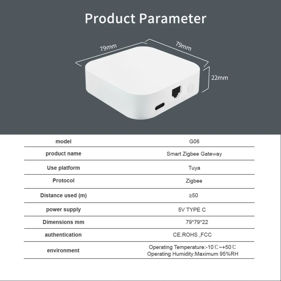 Lincukoo Tuya ZigBee Smart Gateway (Simli) Alexa va Home Assistant bilan mos keladigan barcha Tuya qurilmalarini qoʻllab-quvvatlaydi.