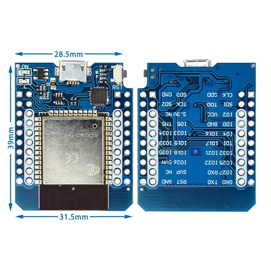 Плата разработки D1 Mini ESP-32 WiFi+Bluetooth для Интернета вещей на базе ESP8266, полнофункциональная