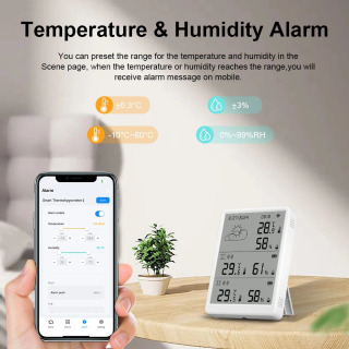 Комплекты датчиков температуры и влажности Tuya WiFi + RF433, монитор с экраном, комплекты основных дополнительных устройств, работает с Alexa Google Home