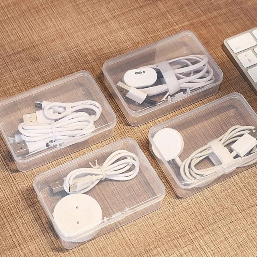 Clear Data Cable Organizer, 3/7/11 boʻlimlari, sizni tartibli, bardoshli, qayta foydalanish mumkin, ish stoli va uyda ishlatish uchun saqlaydi