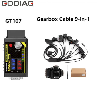 GODIAG ECU GPT Boot/G-V Кабель ЭБУ/Кабель коробки передач 7-в-1/Кабель коробки передач 9-в-1+GT107+ Адаптер данных коробки передач DSG Plus серый