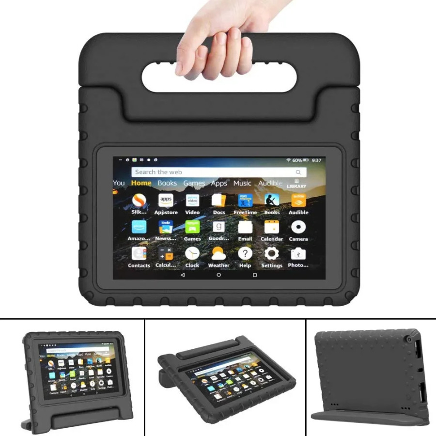 Planshet uchun stend qutisi Bolalar uchun EVA himoya sumkasi Fire 7 2022/Fire HD 8 Plus/HD 8 2017 2018 2020 2022/Fire 7 2019 2017