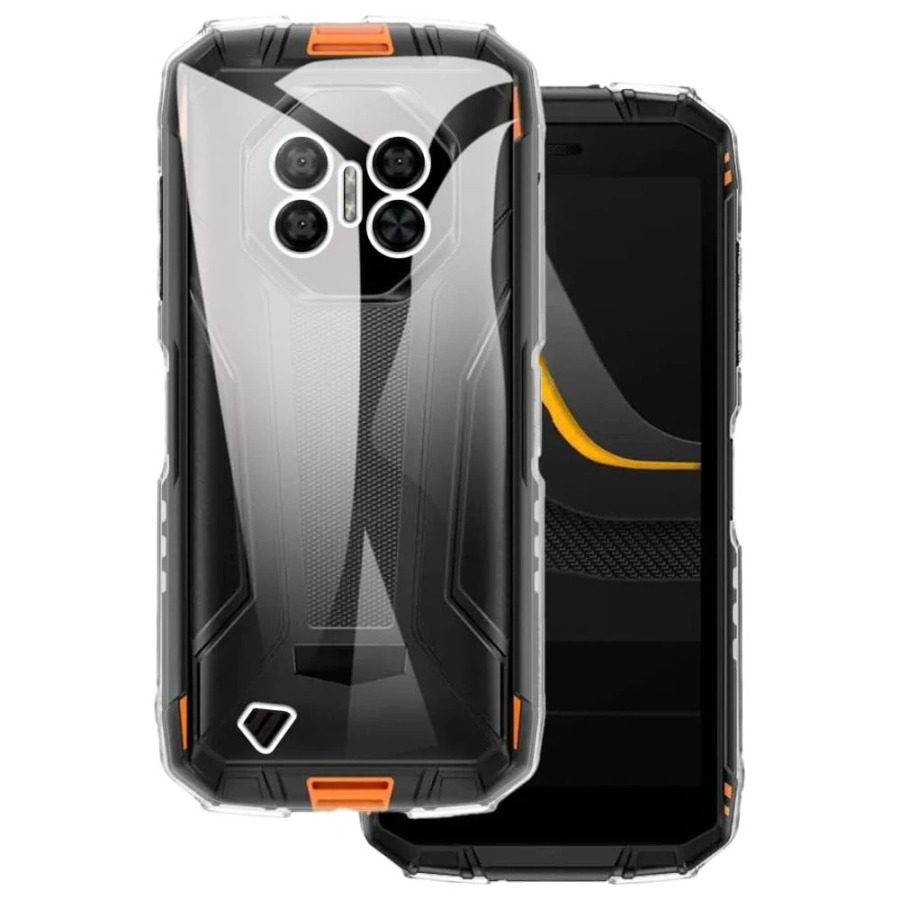 Doogee Fire 3 Pro/Fire 3 uchun Shisha + Silikon 2-in-1 korpusi Doogee Fire 3 uchun ultra temperli shisha ekran himoyachisi
