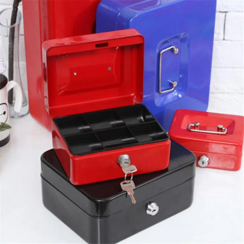 S: 15x12 sm Metall Mini xavfsiz maxfiy maxfiy seyf pul uchun tanga bank kartasi zargarlik shaxsiy kundalik daftarchasi parol bilan