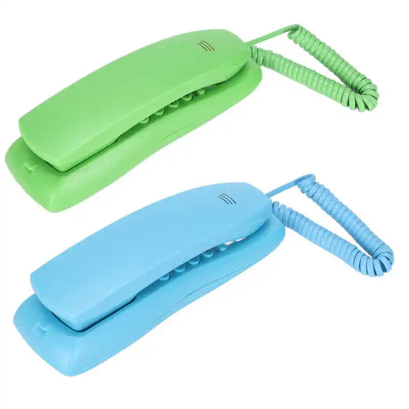 Statsionar telefon, devor telefoni, ofis, uy, mehmonxona uchun jim pauza funksiyasiga ega statsionar simli telefon.